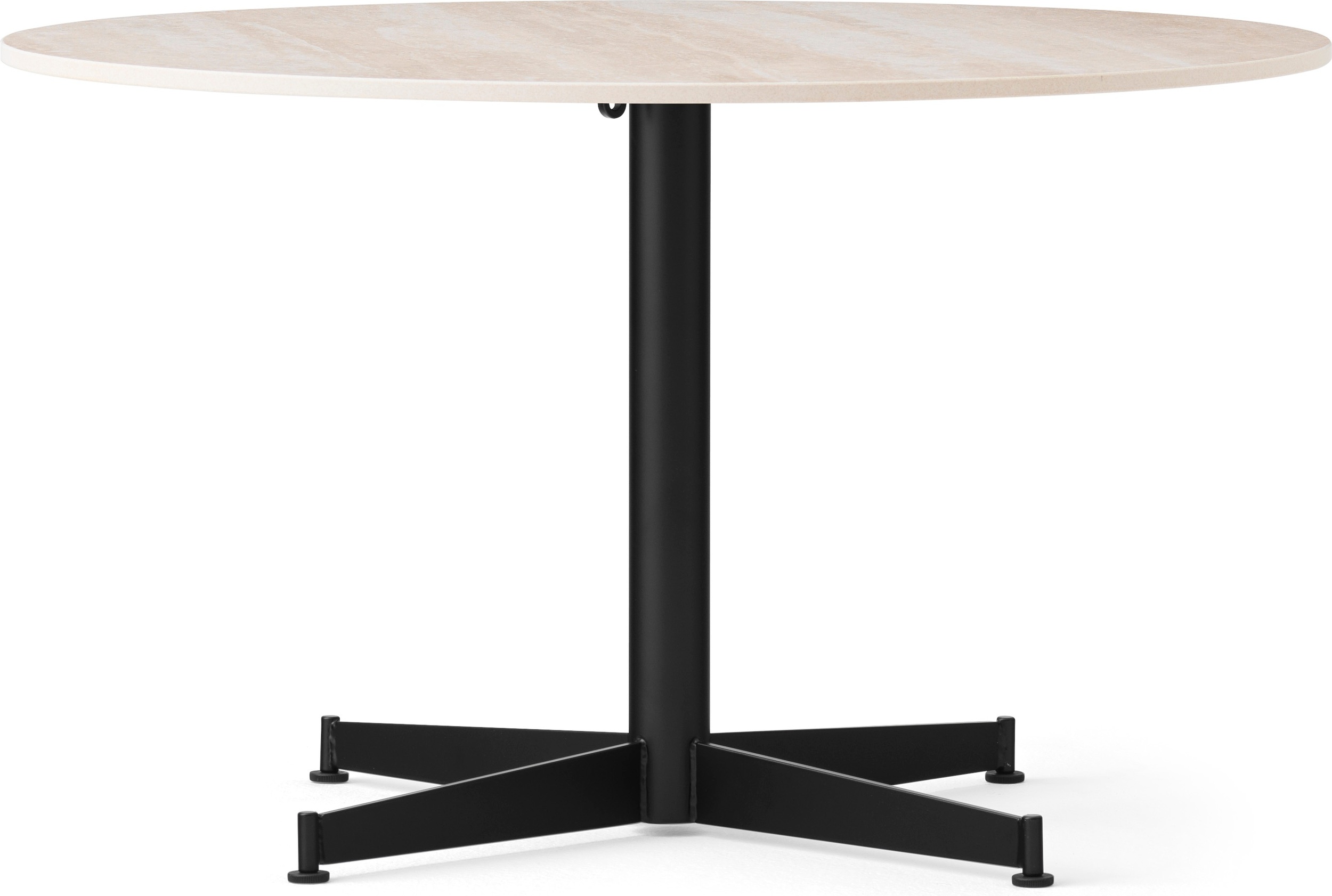 Nook Star Base Couchtisch, Keramik, schwarzes Gestell, Ø 80 cm