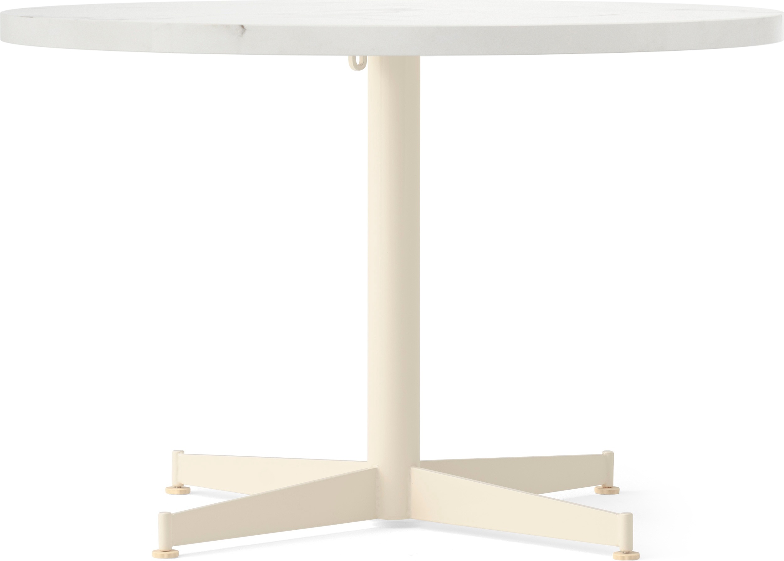 Nook Star Base Couchtisch mit cremefarbenem Fuß, 80 cm, Estremoz
