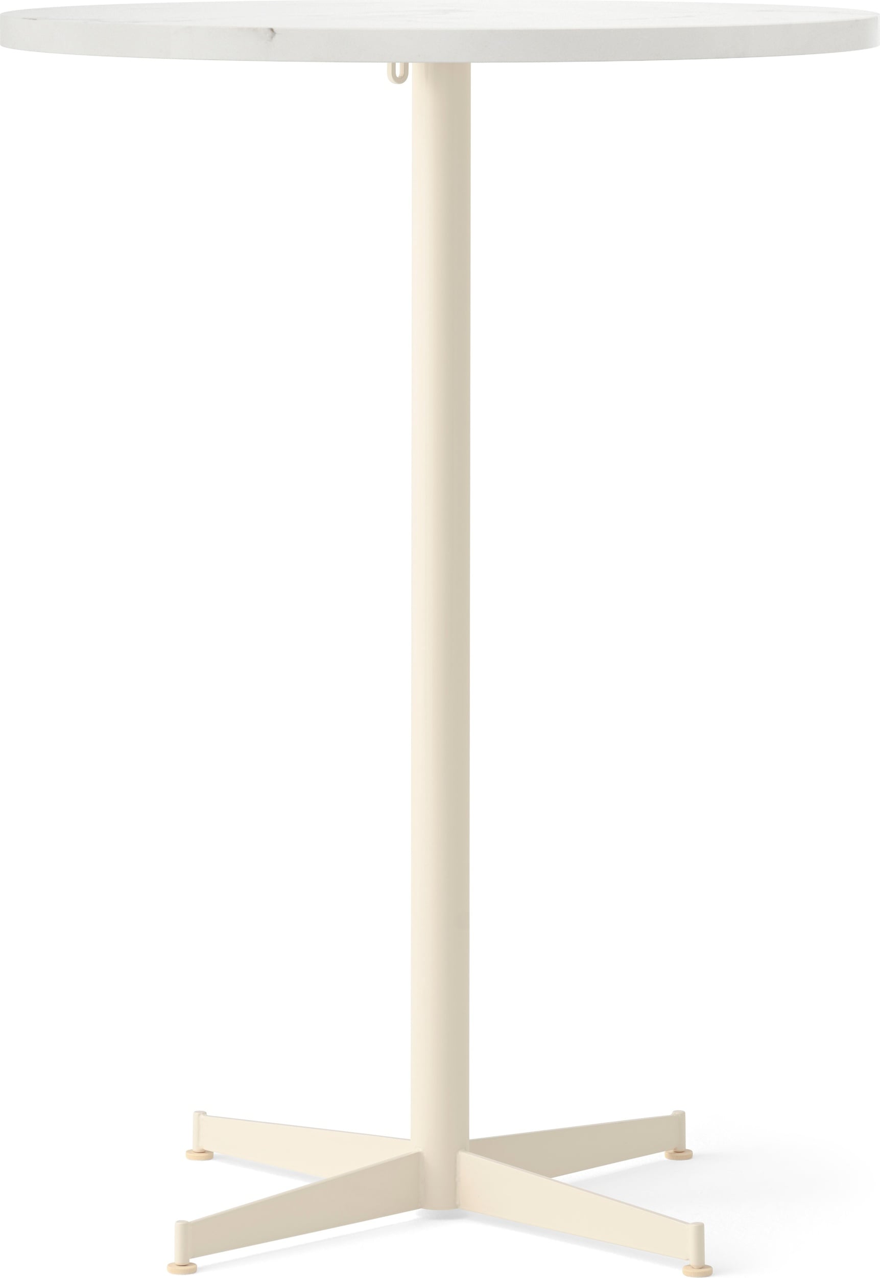 Nook Star Base Estremoz Bartisch, 80 cm, hoch, cremefarbenes Gestell