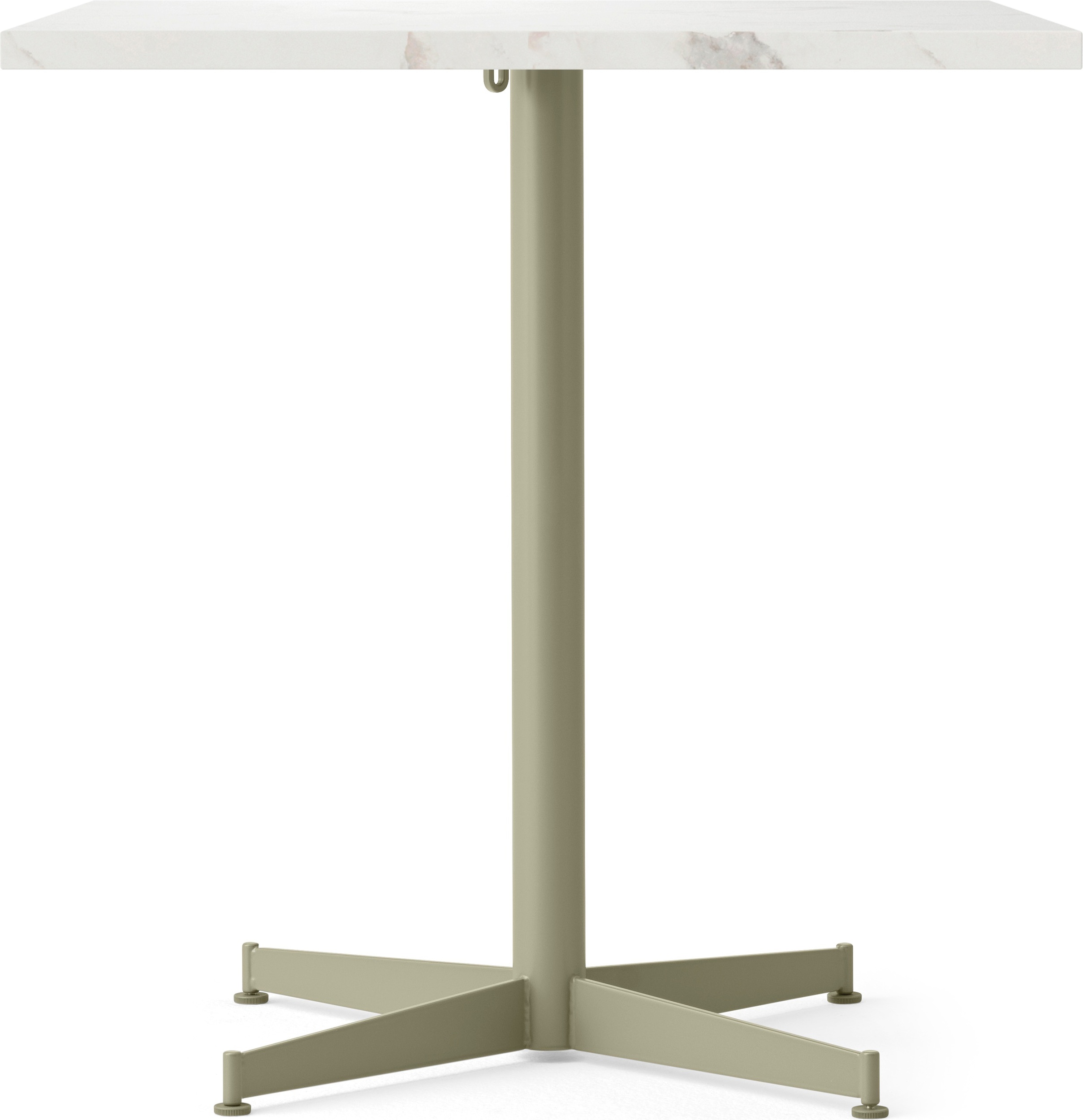 Nook Star Base Estremoz Tisch mit olivgrünem Gestell quadratisch 73 cm