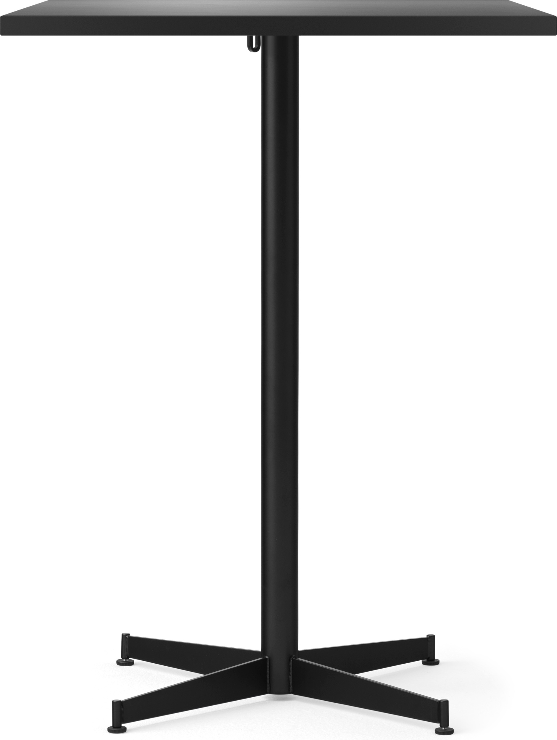 Nook Star Base Linoleum Bartisch, quadratisch 93 cm, schwarz