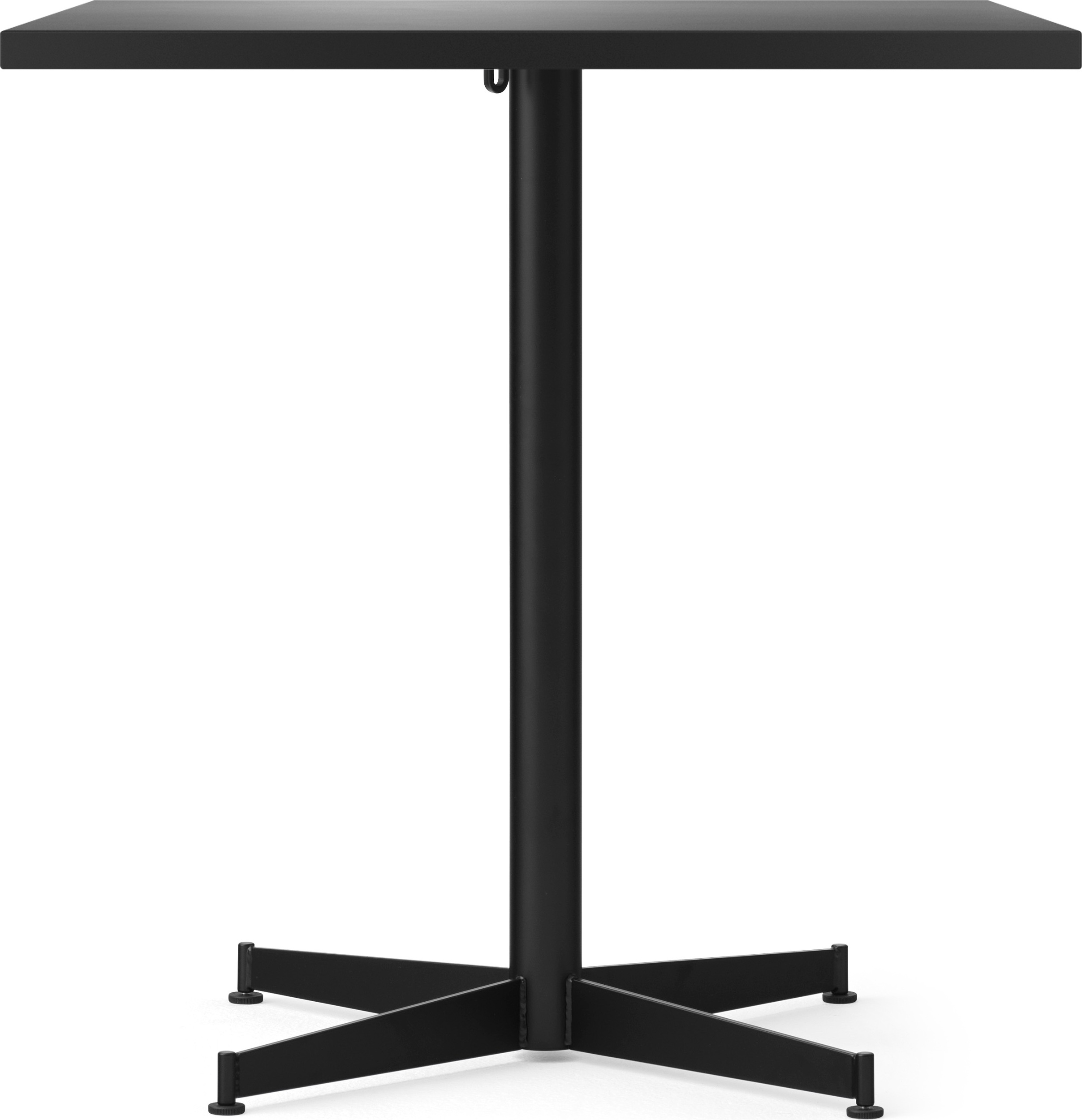 Nook Star Base Linoleum Tisch mit schwarzem Gestell quadratisch 73 cm schwarz