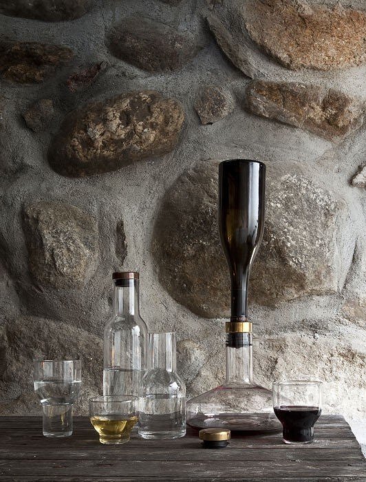 Norm Carafe en verre, laiton