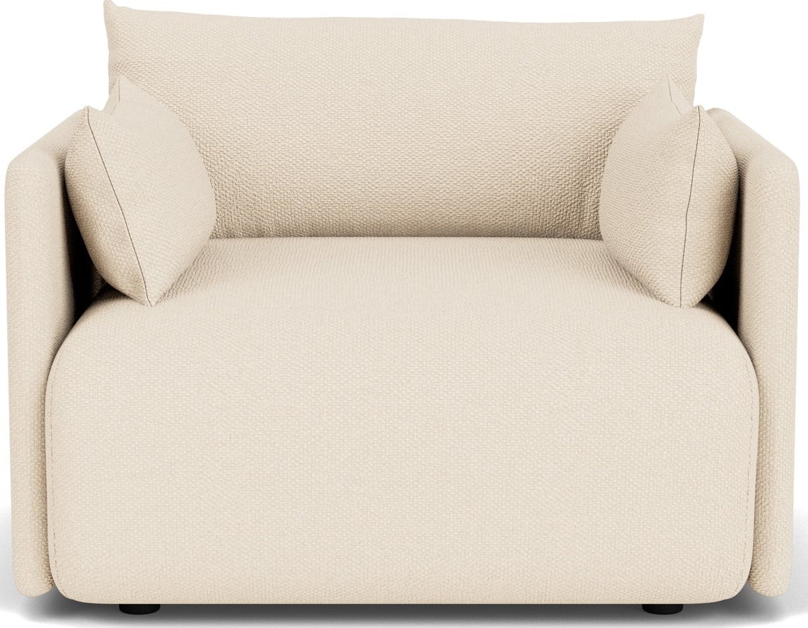 Offset 1-Sitzer-Sofa cremefarbig