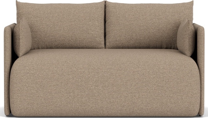 Offset 2-Sitzer-Sofa beige ausziehbar
