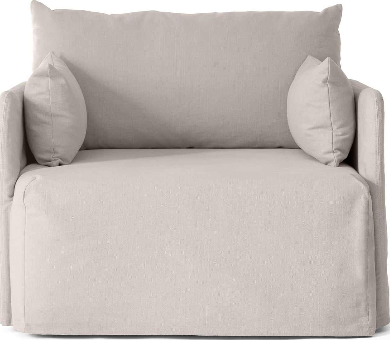 Offset Cotlin 1-Sitzer-Sofa beige mit Schutzhülle