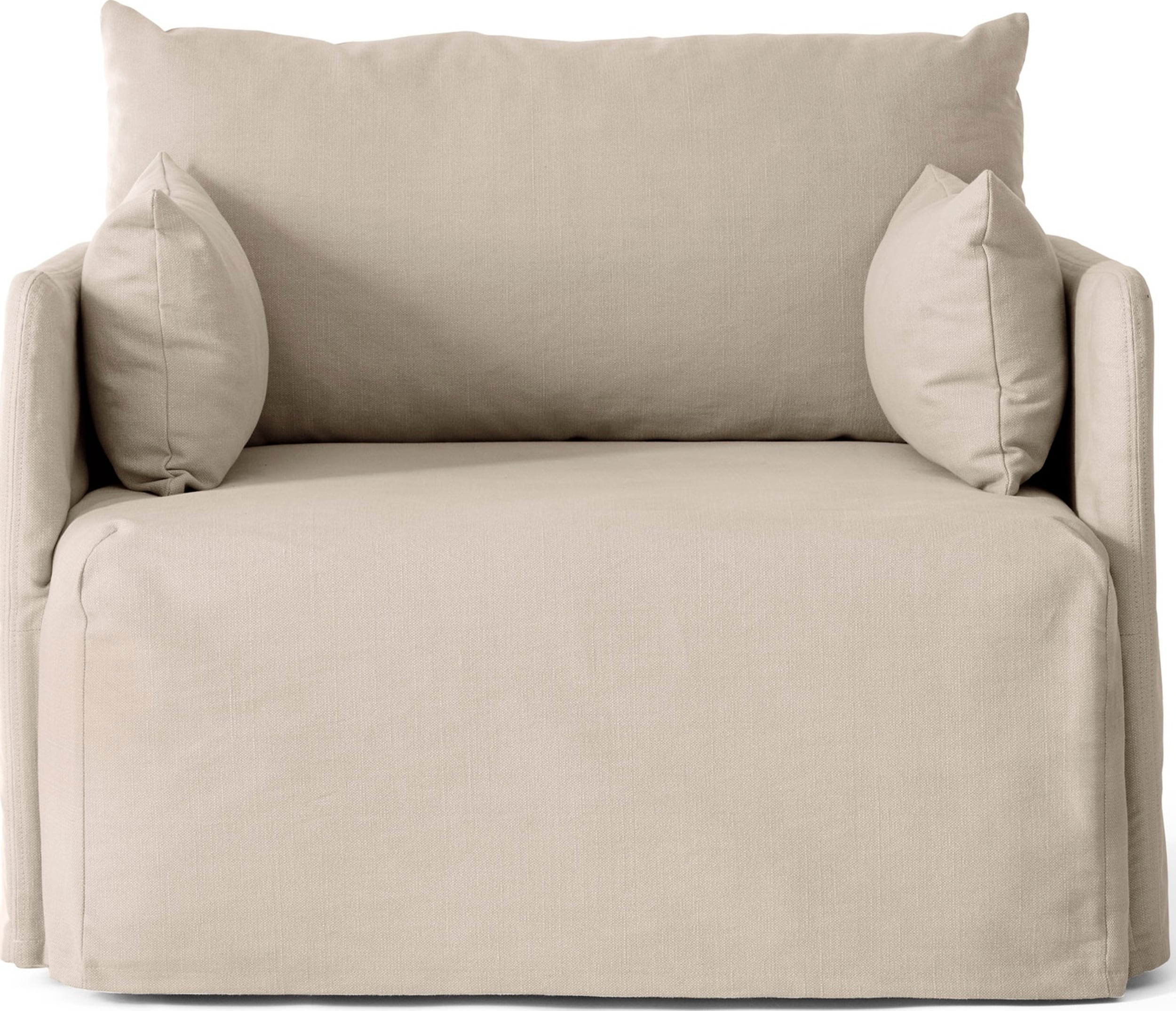 Offset Cotlin 1-Sitzer-Sofa sandfarbig mit Schutzhülle