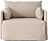 Offset Cotlin 1-Sitzer-Sofa sandfarbig mit Schutzhülle