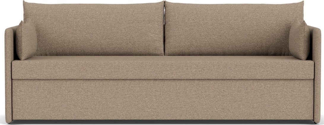 Offset Dreier-Sofa beige ausziehbar