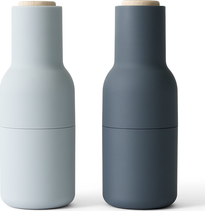 Peber-, salt- eller krydderikværne Bottle Grinder Beech blå 2 stk.