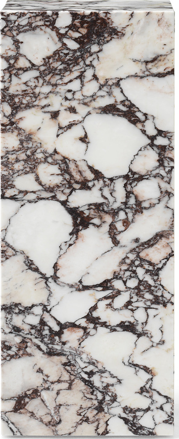 Plinth Stranska mizica, visoka, Calacatta Viola