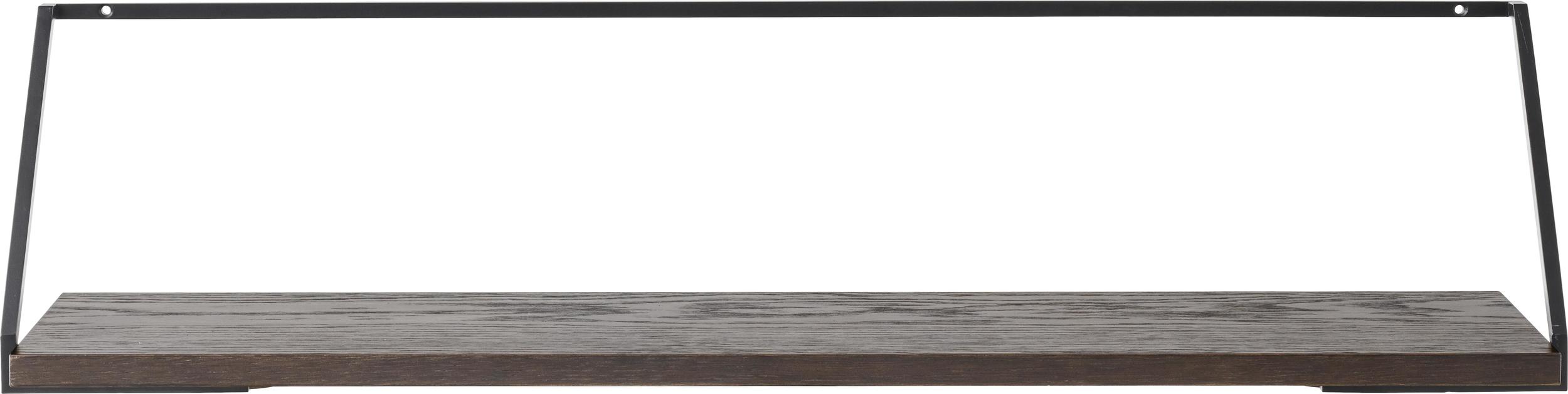 Półka Rail 92 x 25 cm ciemny dąb