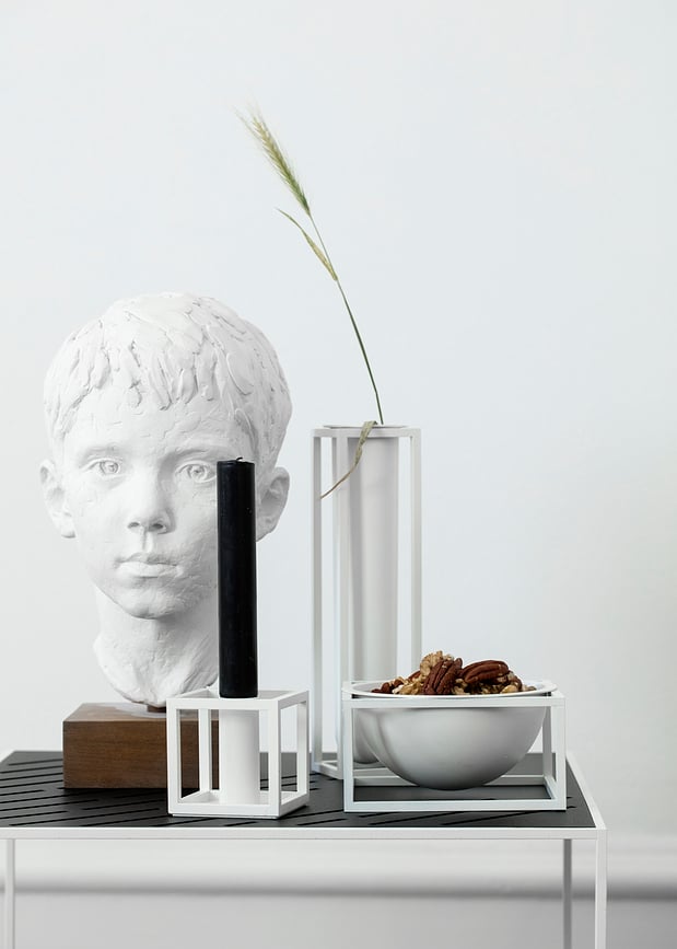 Portavelas Kubus 1, negro