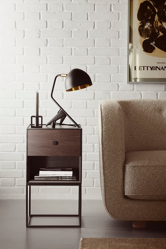 Portavelas Kubus 1, negro