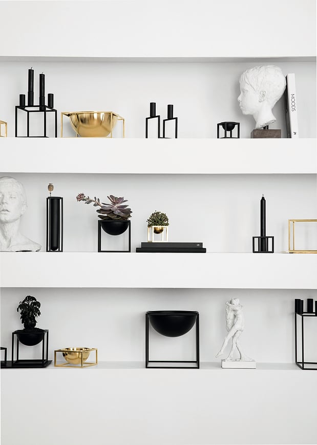 Portavelas Kubus 4, blanco