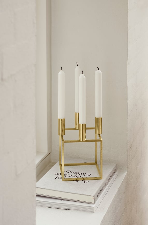 Portavelas Kubus 4, blanco