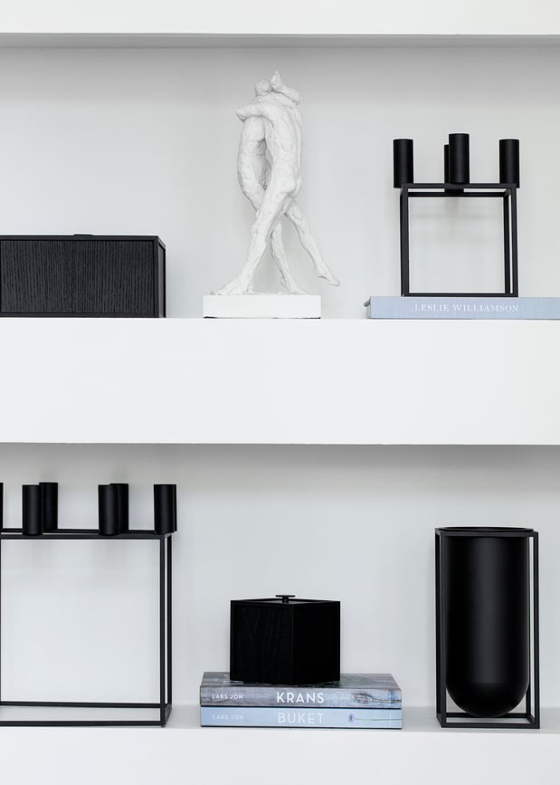 Portavelas Kubus 8, blanco