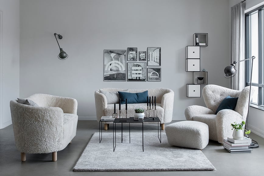 Candelabro Line, blanco