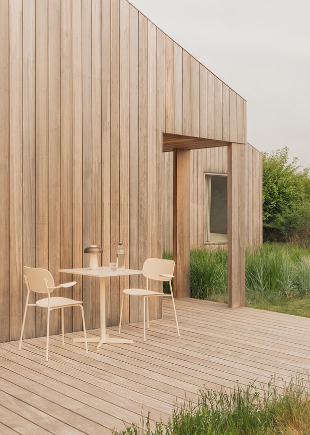 Reverse Brezžična namizna svetilka, travertin