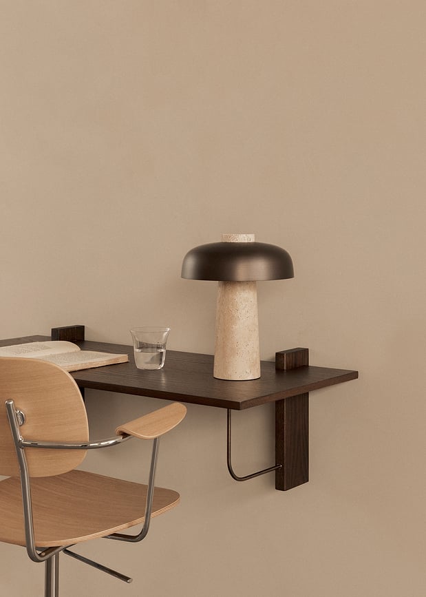 Reverse Lampa stolna smeđe-bež