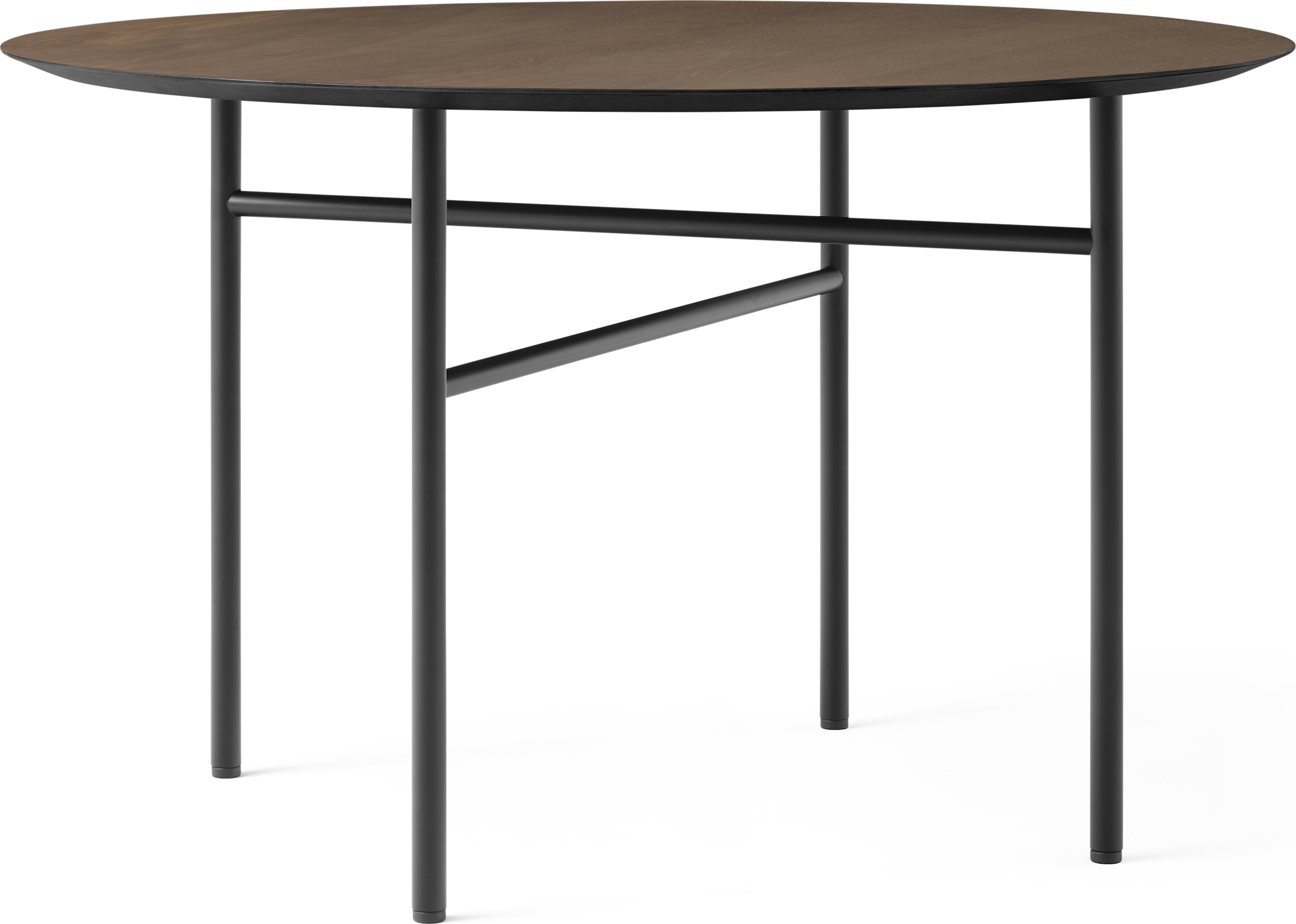 Snaregade Tisch 120 cm rund braun mit Tischplatte aus Eiche