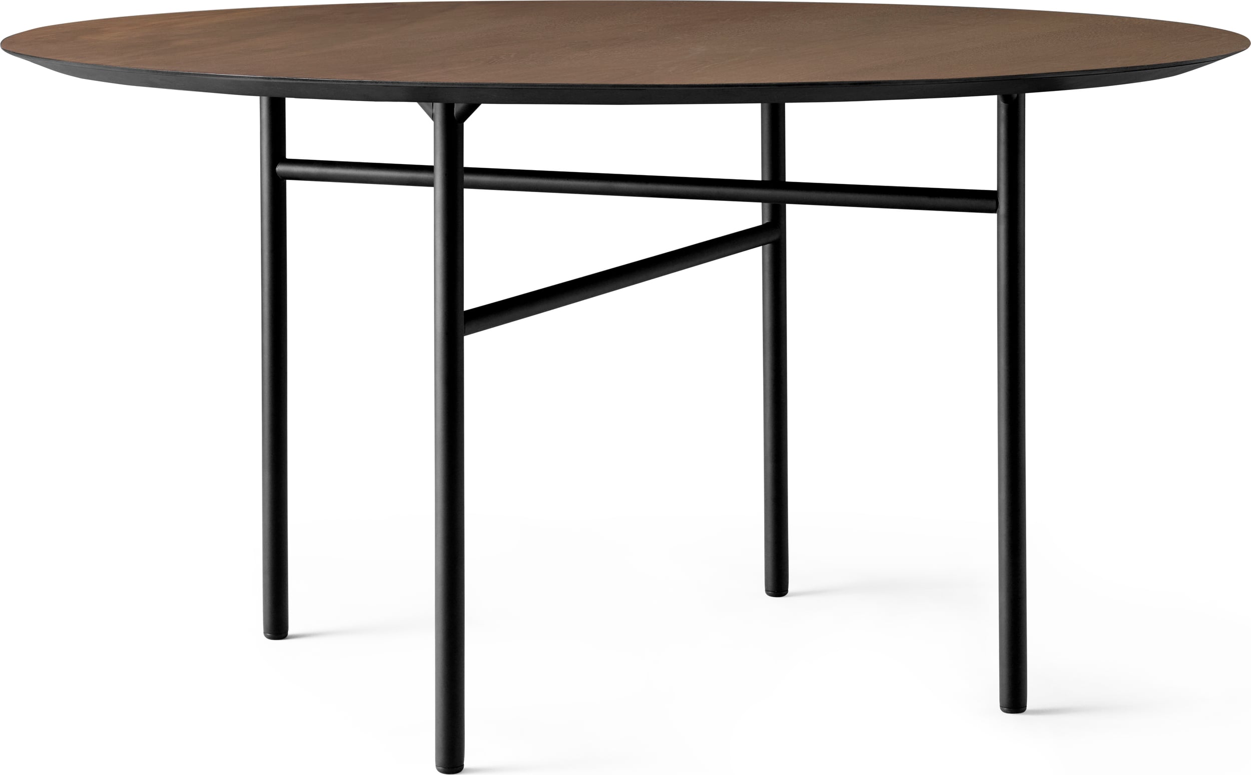 Snaregade Tisch 138 cm rund braun mit Tischplatte aus Eiche