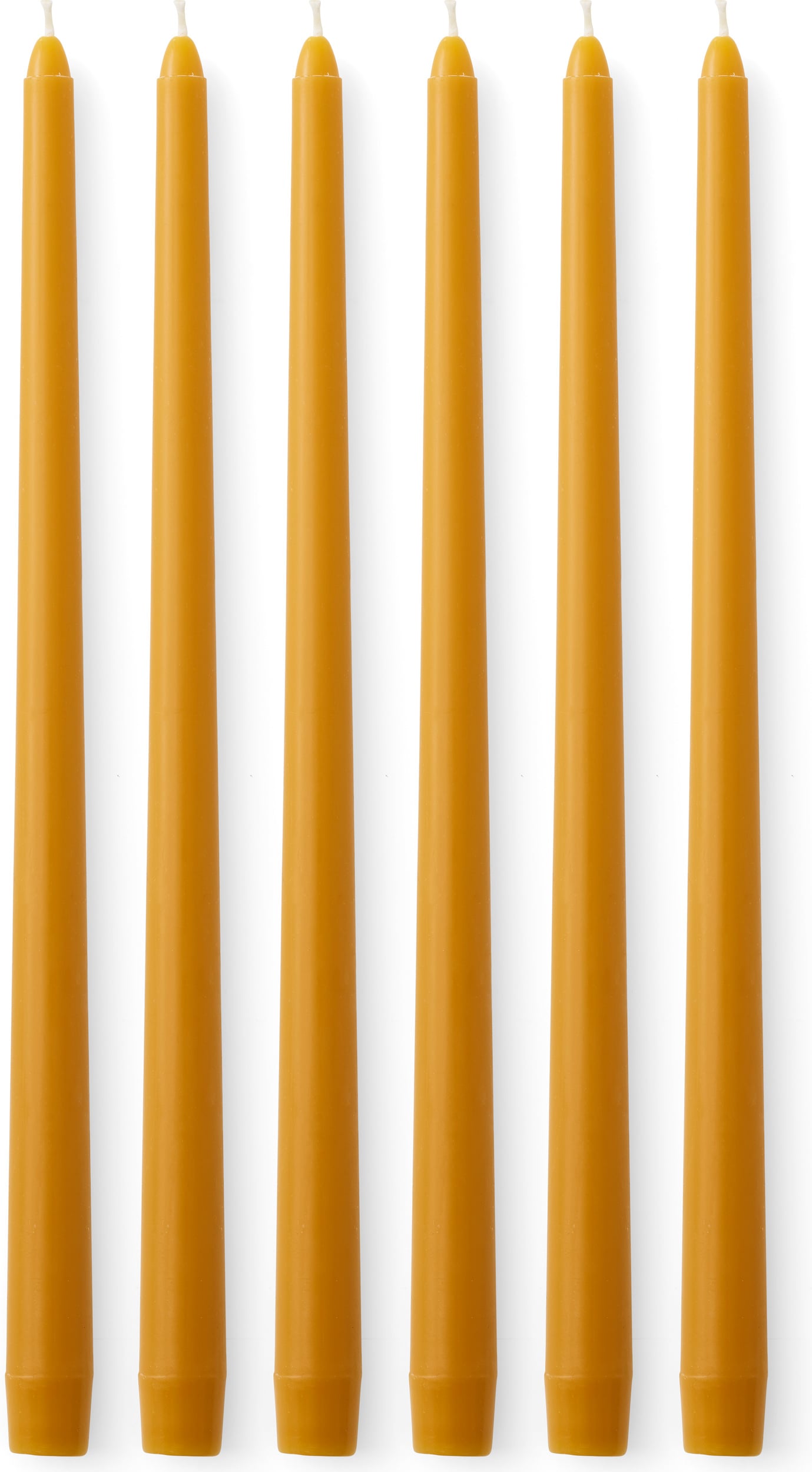 Spire Smooth Kerzen ockerfarbig 6 St.