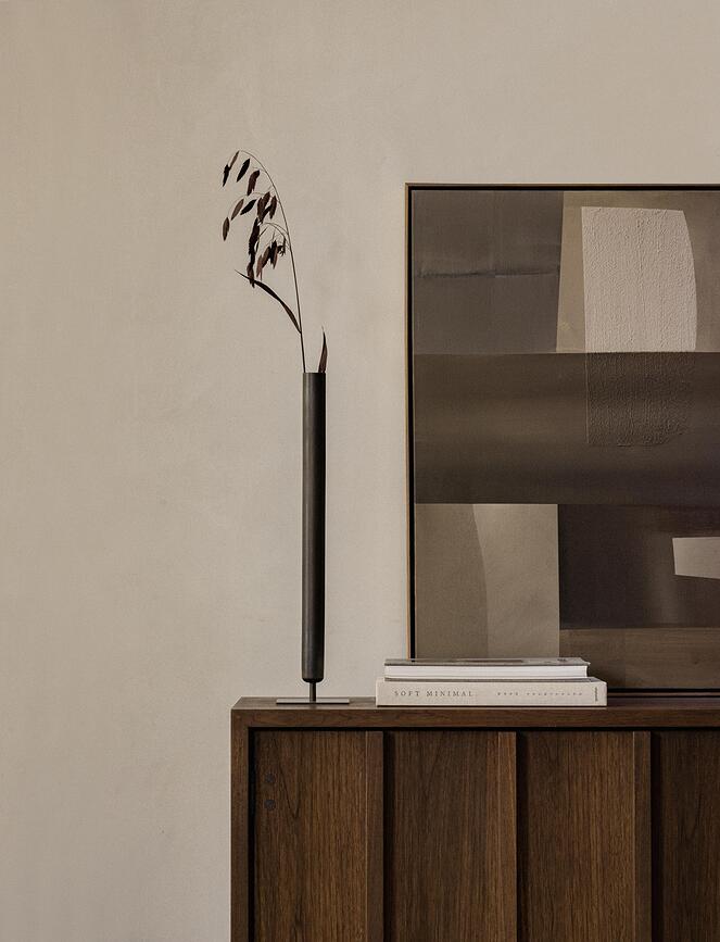 Stance Vase, 50 cm, laiton bronzé