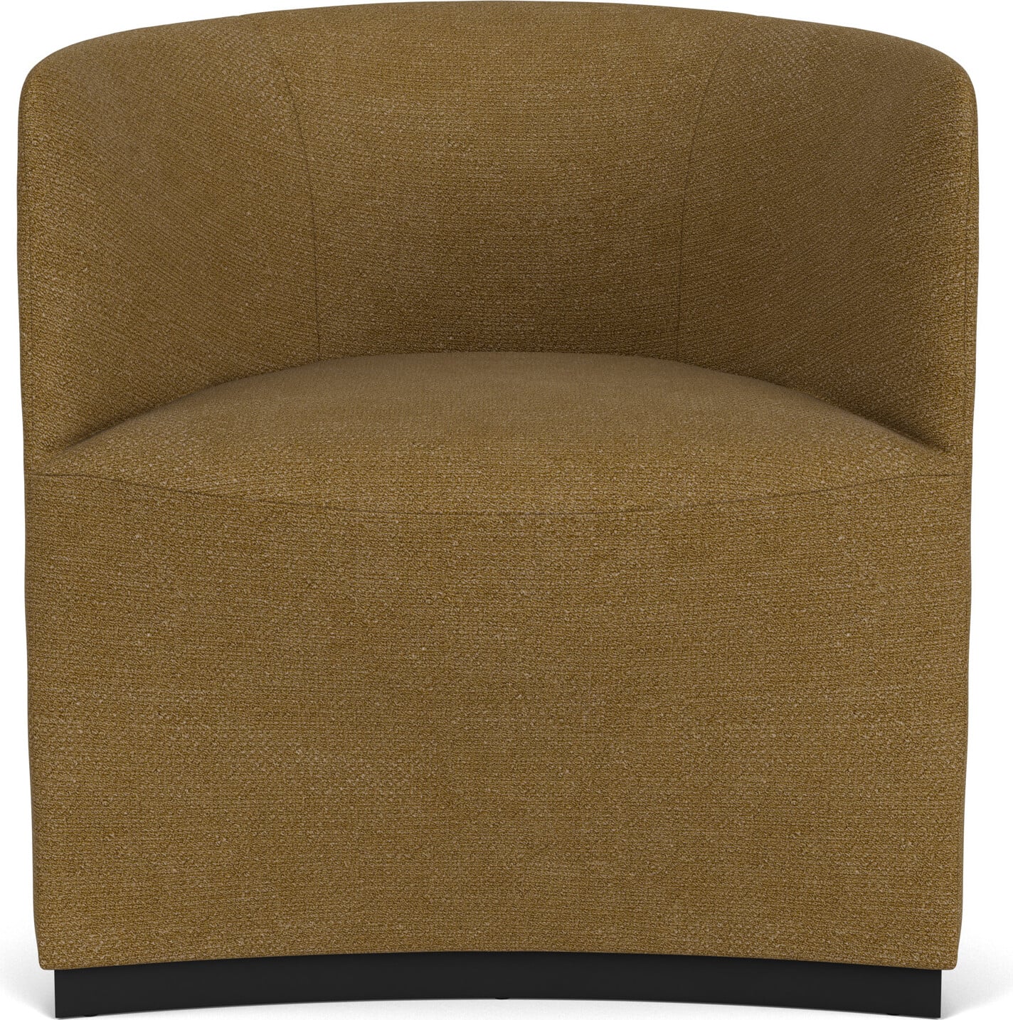 Tearoom Bouclé Sessel 70 cm gelb