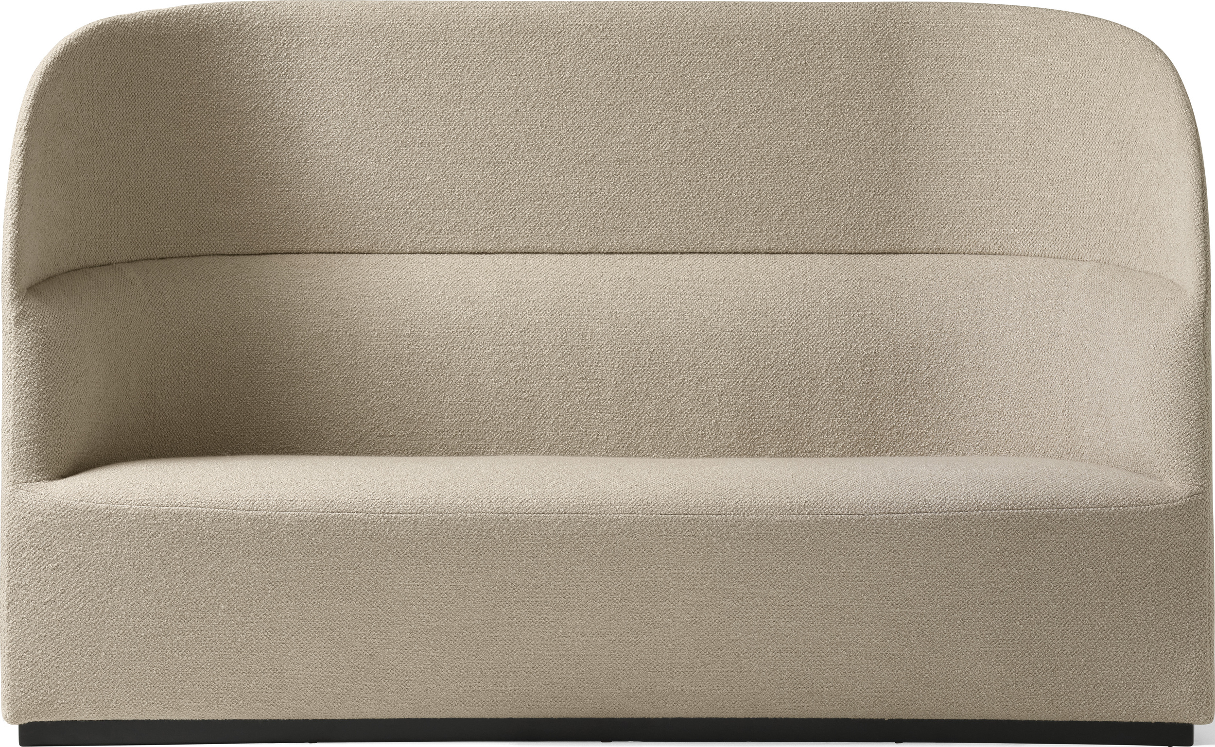 Tearoom Bouclé Sofa mit hoher Rückenlehne, 190 cm, beige