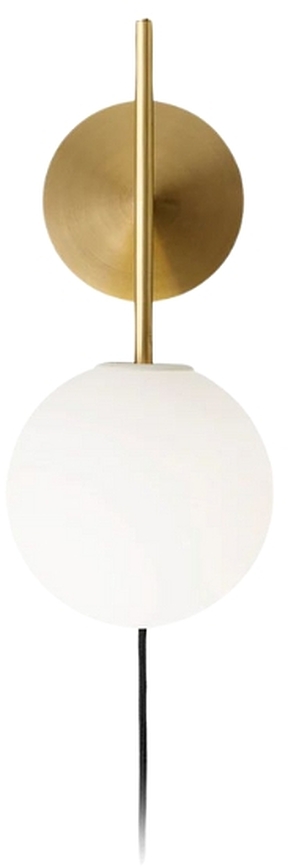 TR Bulb Suspended Applique Murale, acier poli
