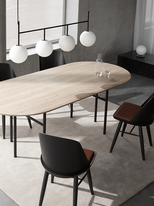 TR Viseča svetilka, štirikratna, polirano jeklo