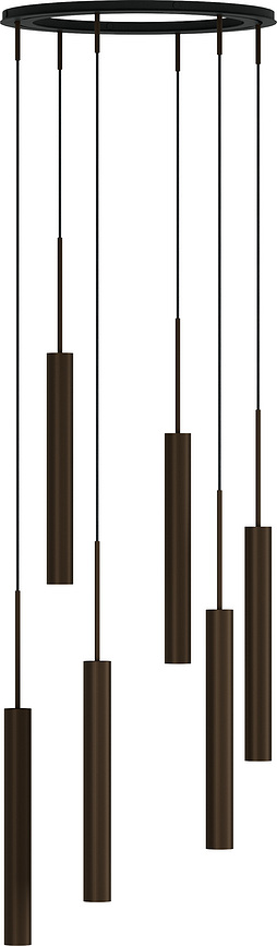 Tubulaire Suspension 6 lumières