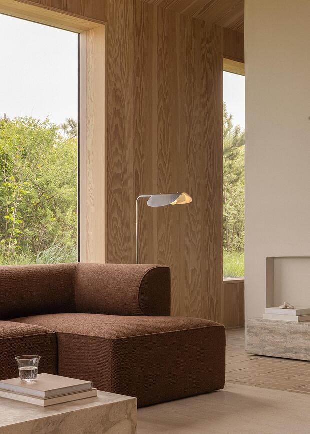 Wing gulvlampe 115 cm, brun