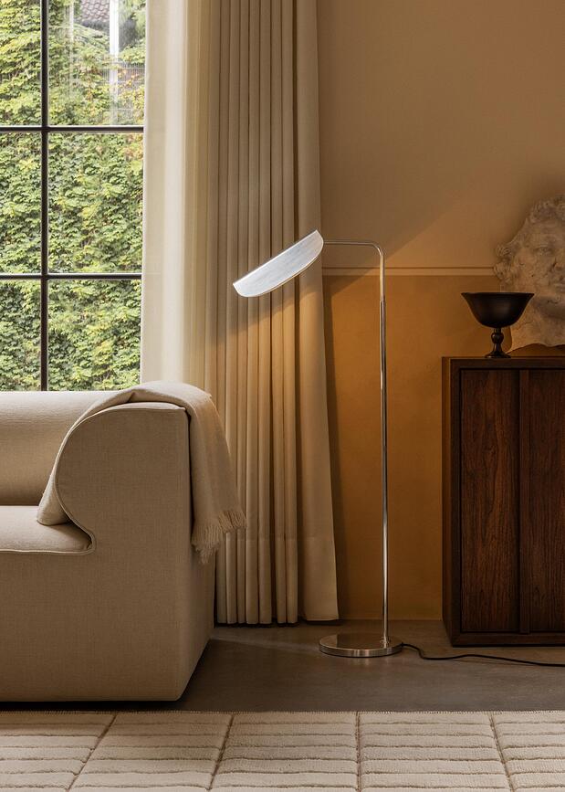 Wing gulvlampe 115 cm, brun