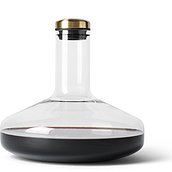 Deluxe Aerator decanter for wine gold