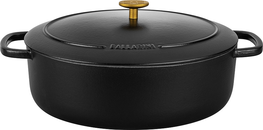 Bellamonte oval gryde 6,5 l, rød