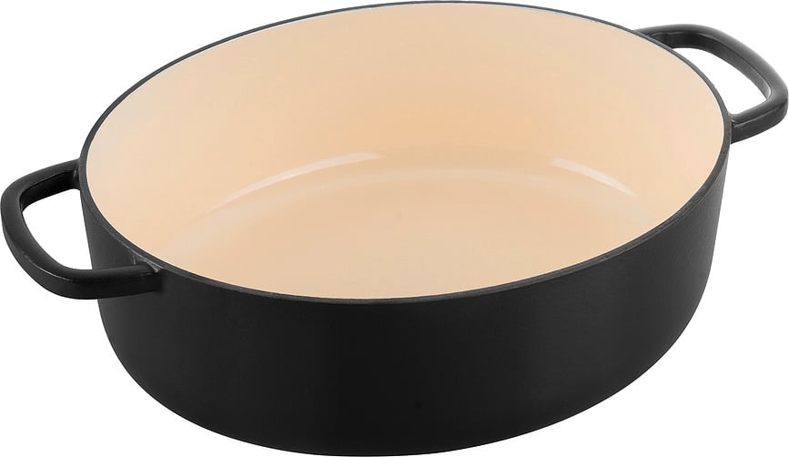 Bellamonte oval gryde 7,5 l, elfenben