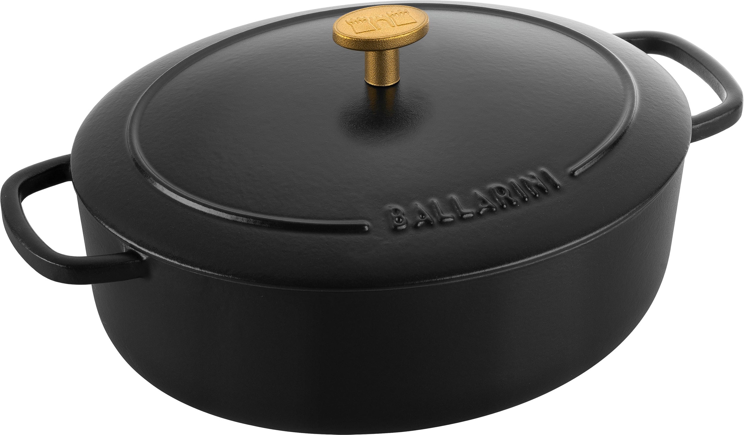 Bellamonte Topf 2,2 l oval schwarz