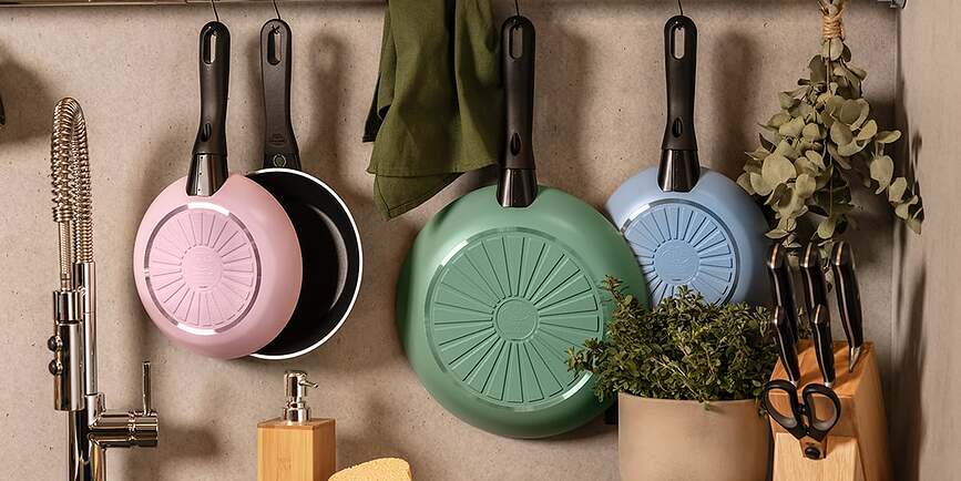 Caprera Τηγάνι, 28 cm, ροζ