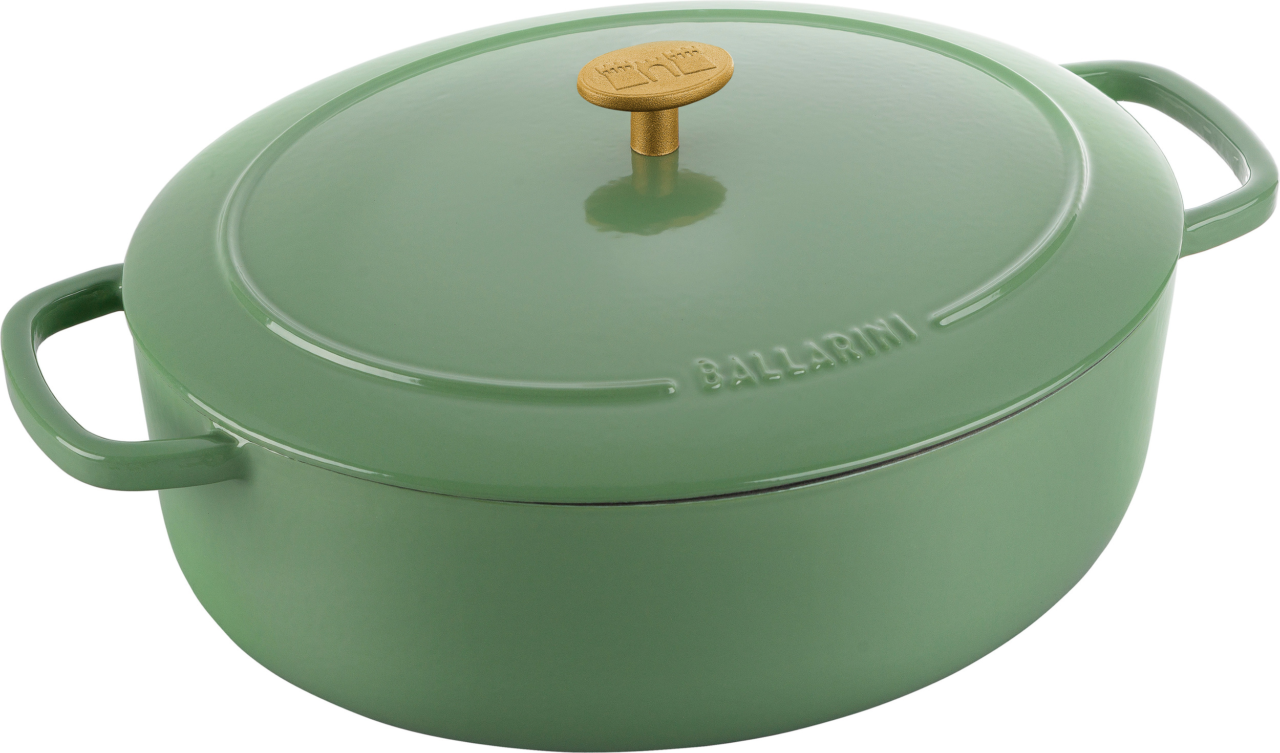 Garnek Bellamonte owalny 5,5 l zielony