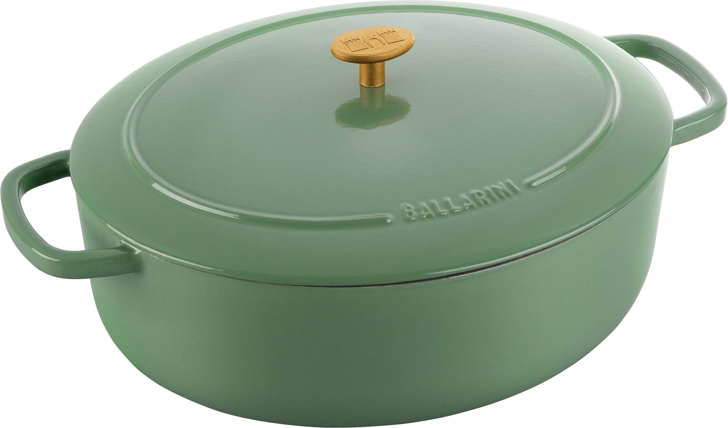 Garnek Bellamonte owalny 6,5 l zielony