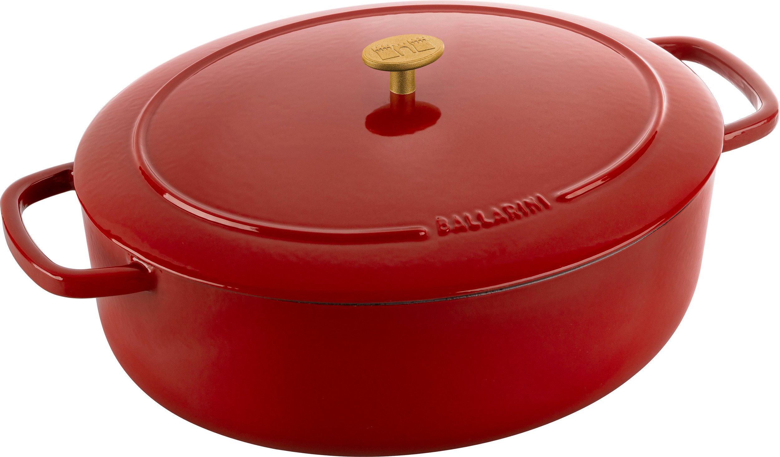 Garnek Bellamonte owalny 7,5 l czerwony