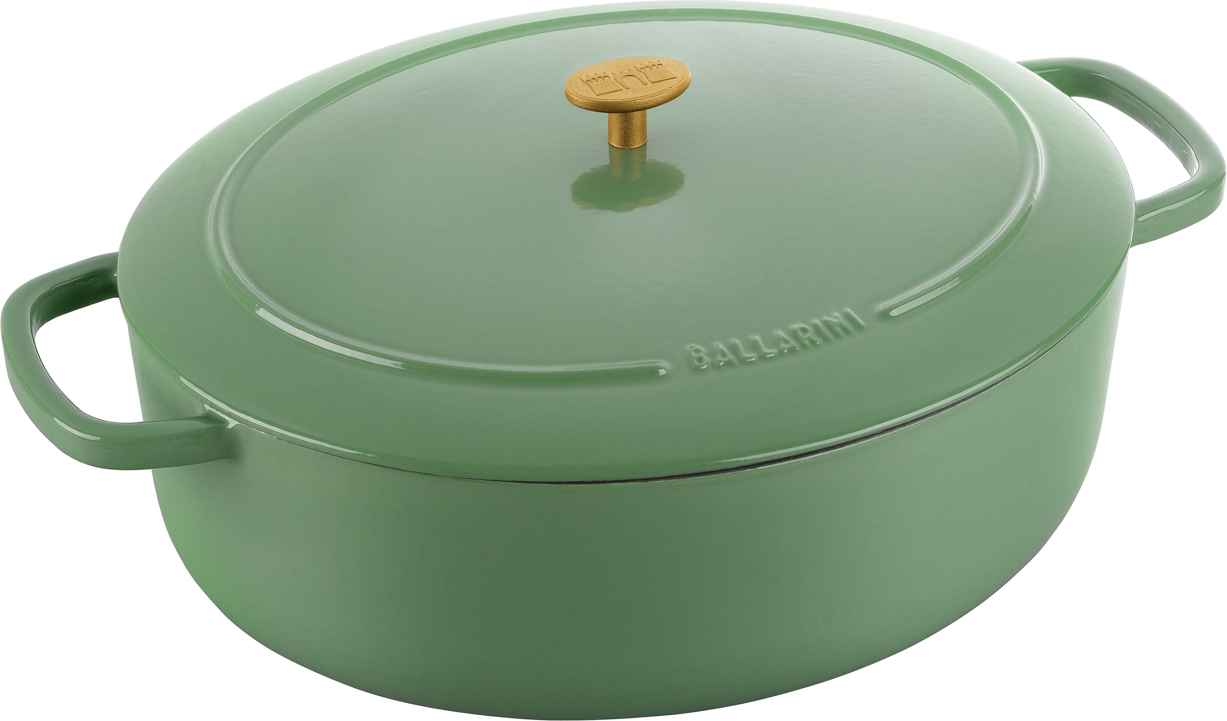 Garnek Bellamonte owalny 7,5 l zielony