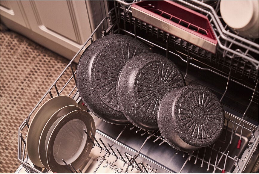 Sartenes y Cazo Torre, con mangos, 24 cm y 28 cm, Set de 6 piezas