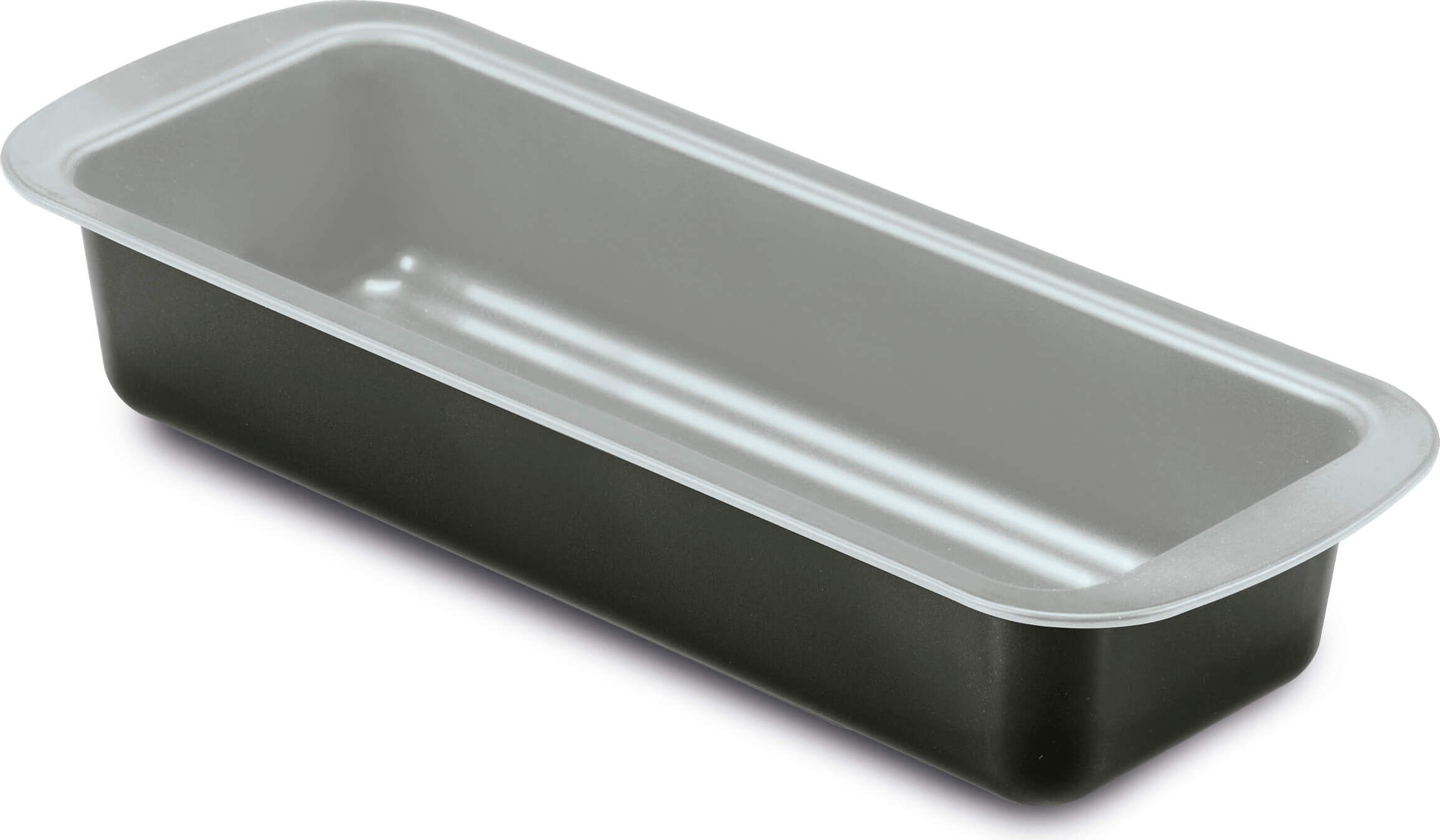 Patisserie Brotbackform 30 cm, silber-schwarz