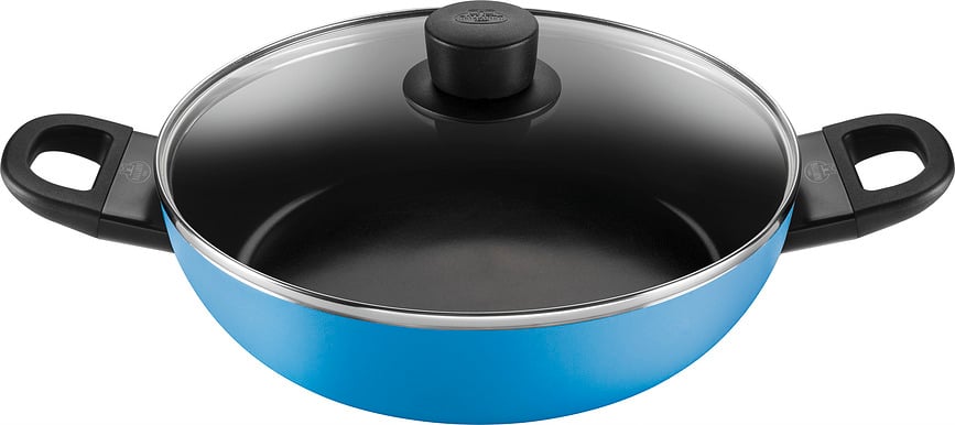 Sartén honda Caprera, 28 cm, azul