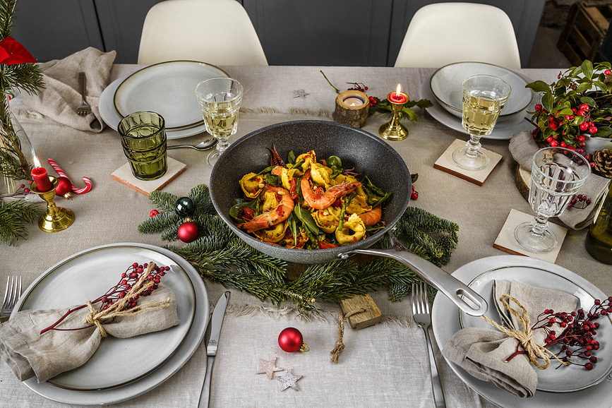 Wok Salina Granitium, 30 cm, para inducción