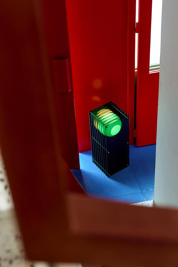 Lampada Lop Rectangle L rossa