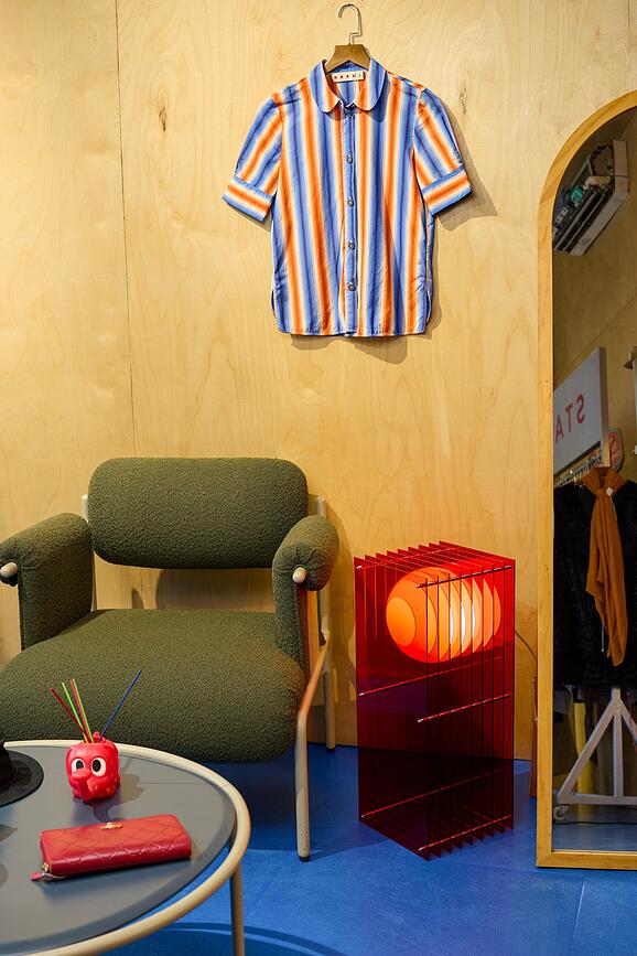 Lampada Lop Rectangle L rossa